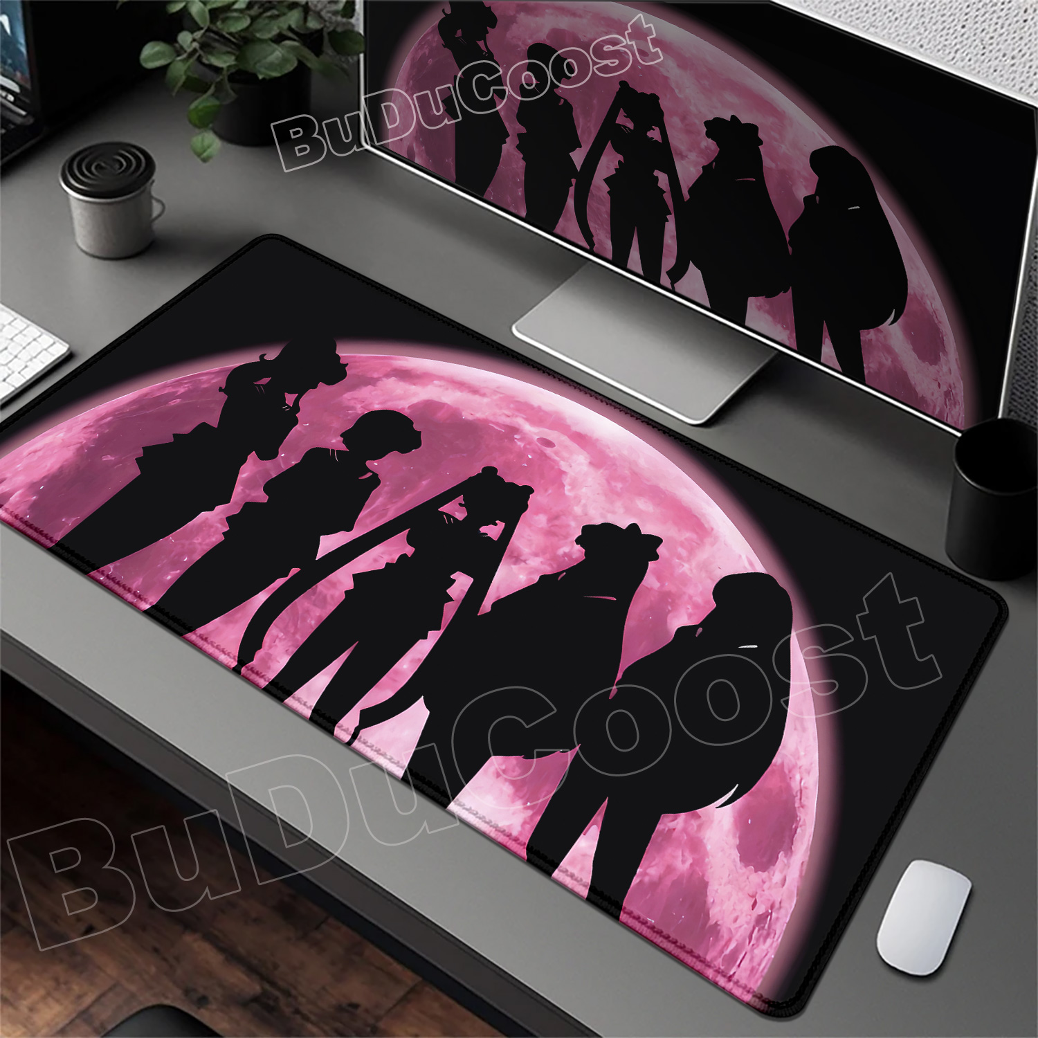 Pretty Pink Desk Mat Anime Sai - Gaming Accessories Pink ulasan dan harga