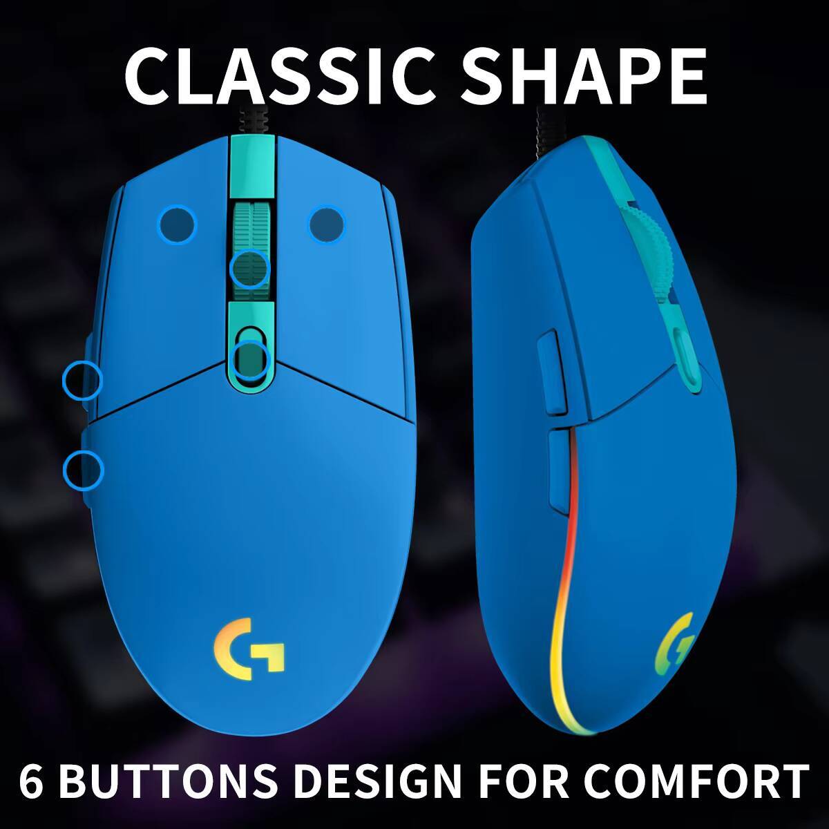 Logitech G203 Prodigy RGB Gami - Logitech Mouse G203 ulasan dan harga