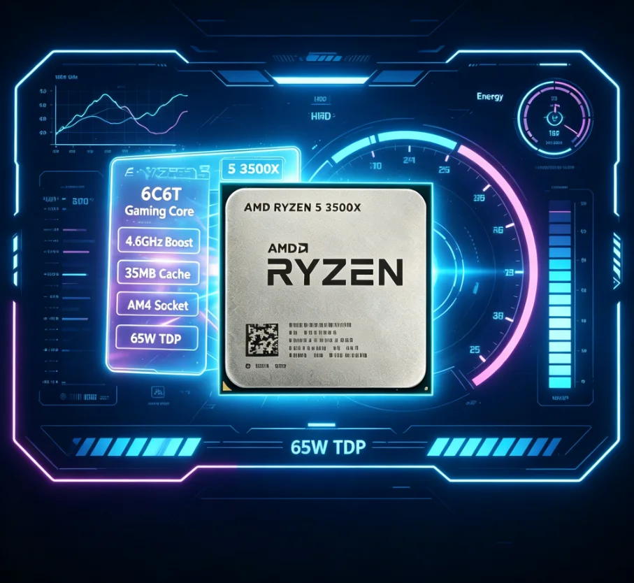 AMD Ryzen 5 3500X AM4 Desktop  - Gaming Accessories Stand ulasan dan harga