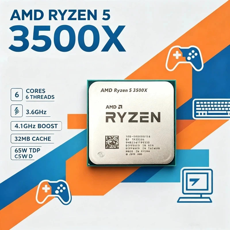 AMD Ryzen 5 3500X AM4 Desktop  - Gaming Accessories Stand ulasan dan harga