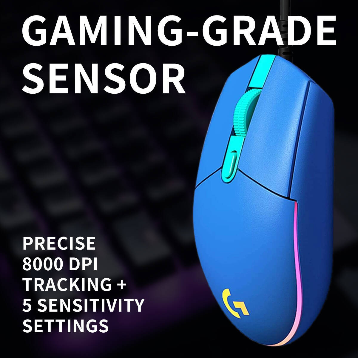 Logitech G203 LIGHTSYNC Wired  - Logitech Mouse G203 ulasan dan harga