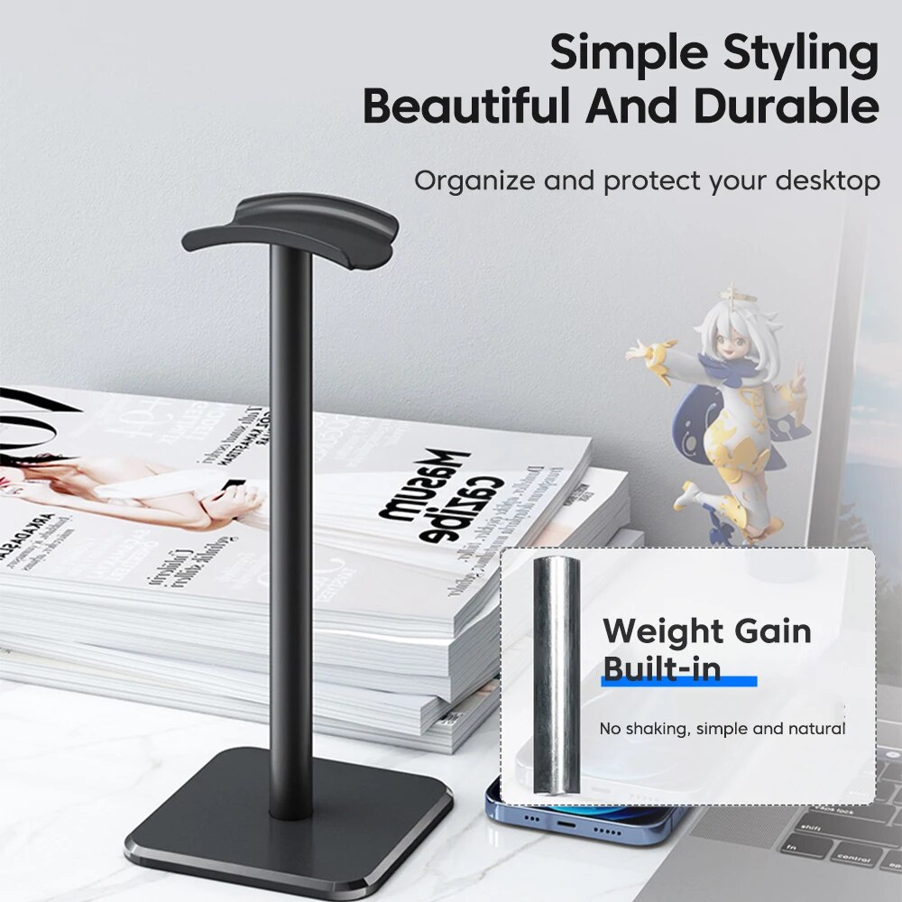 Universal Headphone Stand Alum - Gaming Accessories Stand ulasan dan harga